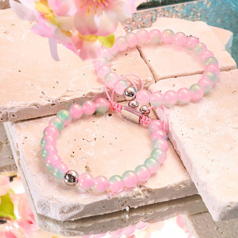 Sliced Melon | Shimmer Glass Bracelet